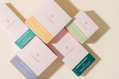 自然与优雅的融合 E Vani 有机月经卫生产品品牌与工业设计